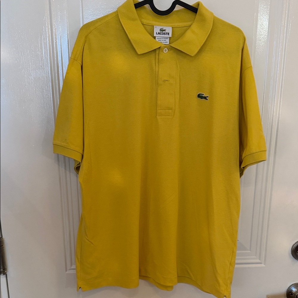 Lacoste Men's Polo Shirt in Bright Yellow